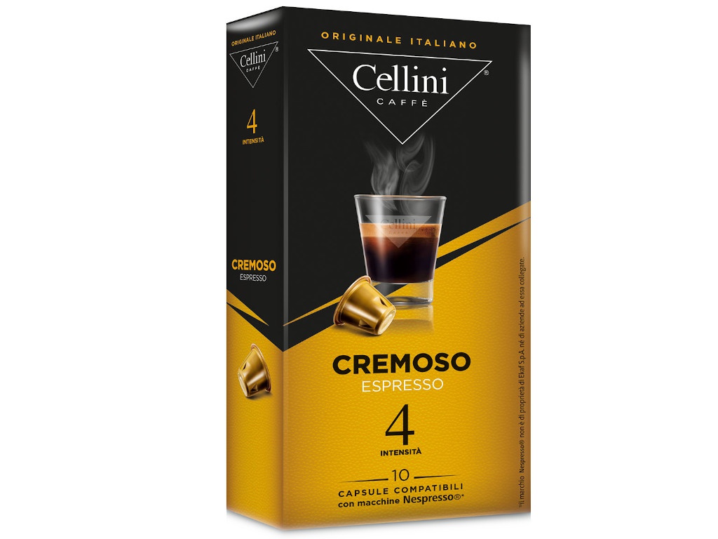 Капсулы для кофемашин Cellini Cremoso 10шт стандарта Nespresso