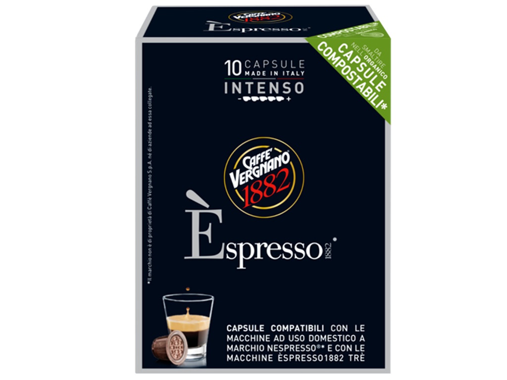 фото Капсулы vergnano nespresso espresso intens 10шт