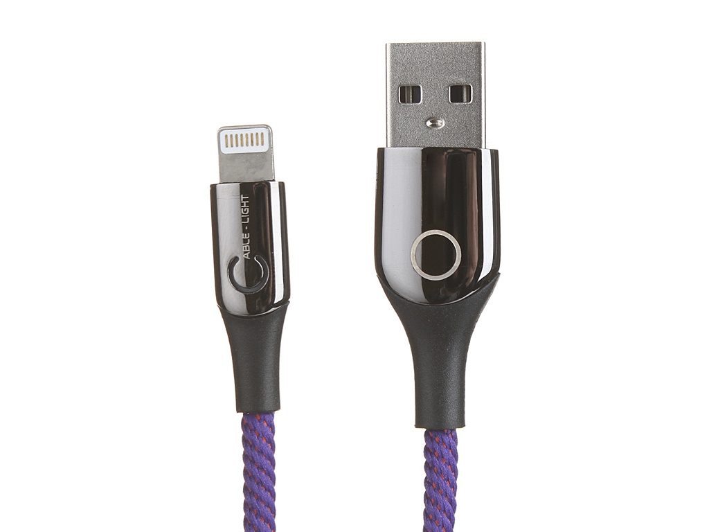 

Аксессуар Baseus C-Shaped Light Intelligent Power-Off Cable Lightning 1m Purple CALCD-05, CALCD-05