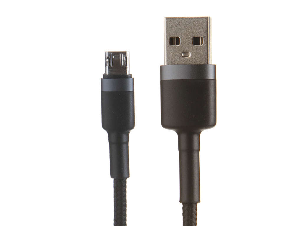 Аксессуар Baseus Cafule Cable USB - MicroUSB 1.5A 2m Grey-Black CAMKLF-CG1 аксессуар wiiix usb microusb 1 0m cbl750 umu 10og