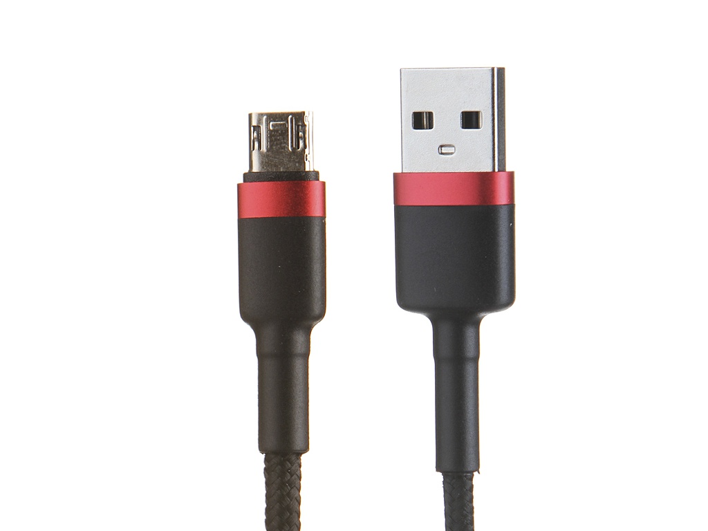 Аксессуар Baseus Cafule Cable USB - MicroUSB 1.5A 2m Red-Black CAMKLF-C91 аксессуар wiiix usb microusb 1 0m cbl750 umu 10og