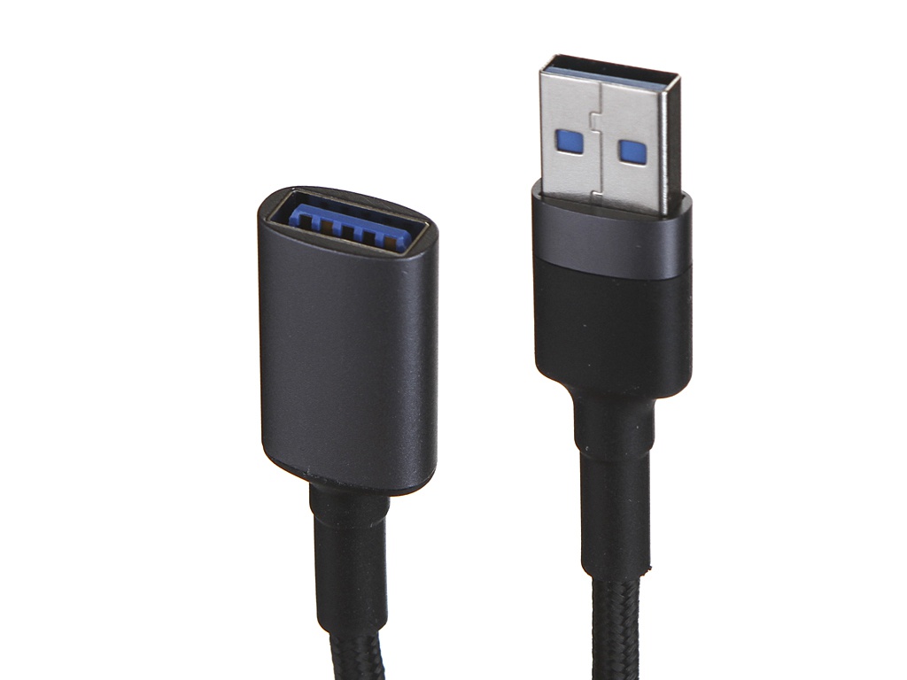 Аксессуар Baseus Cafule Cable USB 3.0 Male - USB 3.0 Female 2A 1m Dark Grey CADKLF-B0G