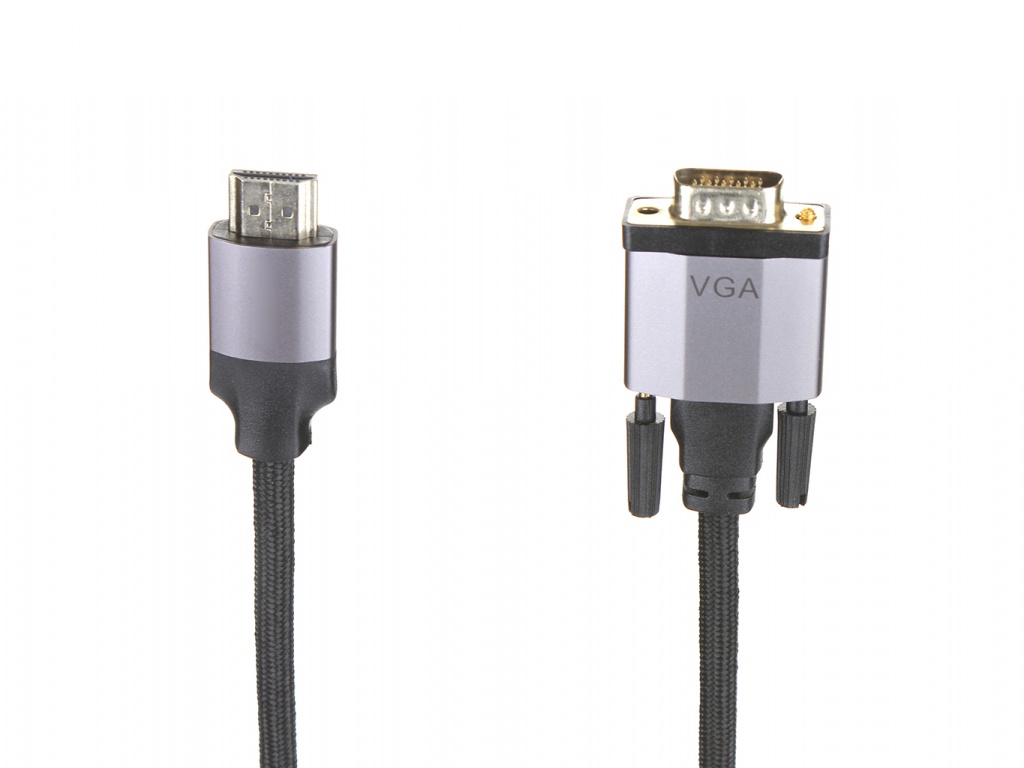 фото Аксессуар baseus enjoyment series hdmi male - vga male 1m dark grey caksx-j0g