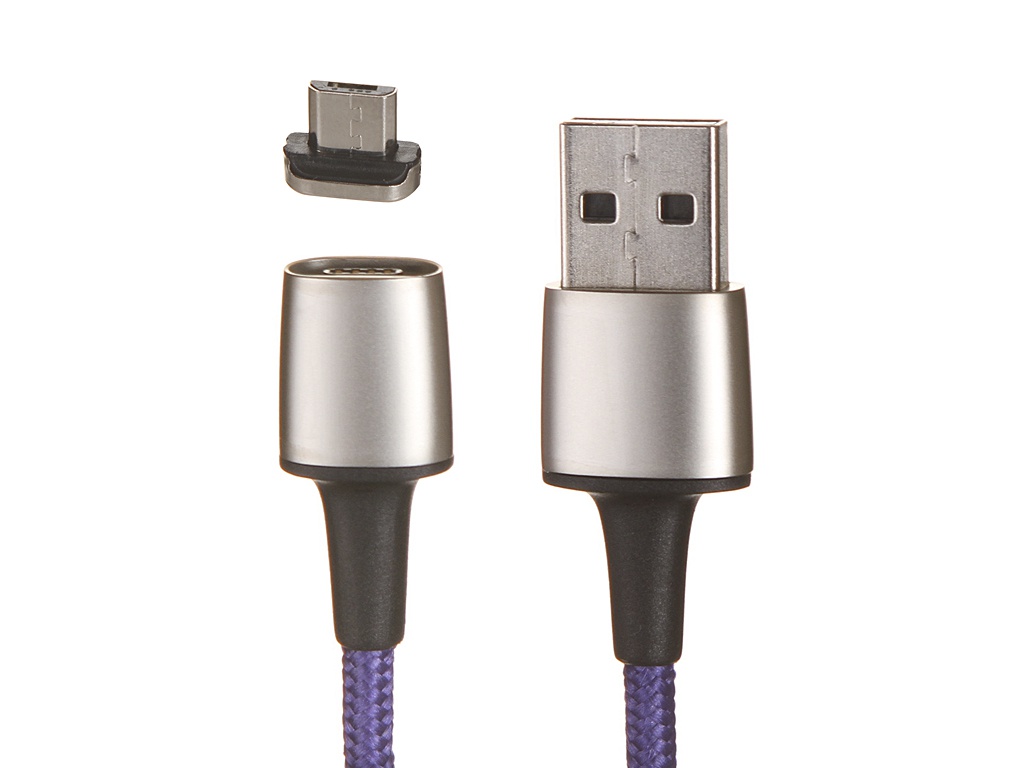 фото Аксессуар baseus zing magnetic usb - microusb 1.5a 2m purple camxc-b05