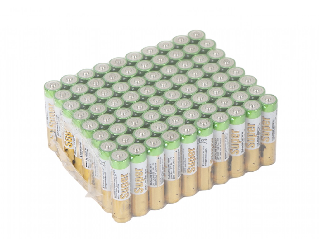 Батарейка AAA - GP Super Alkaline 24A-2CRVS80 (80 штук) батарейка aa gp super alkaline 15a 2crvs80 80 штук