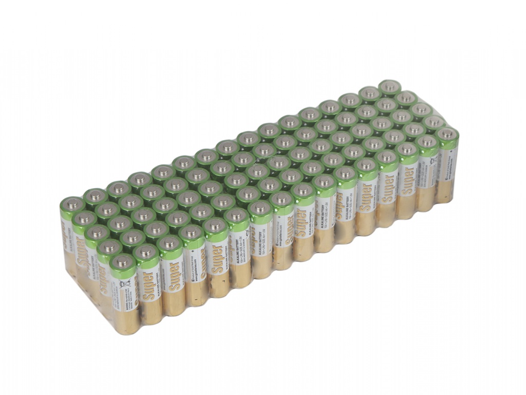 Батарейка AA - GP Super Alkaline 15A-2CRVS80 (80 штук) батарейка крона gp super alkaline 9v 1604a 5crb6 72 720 6 штук