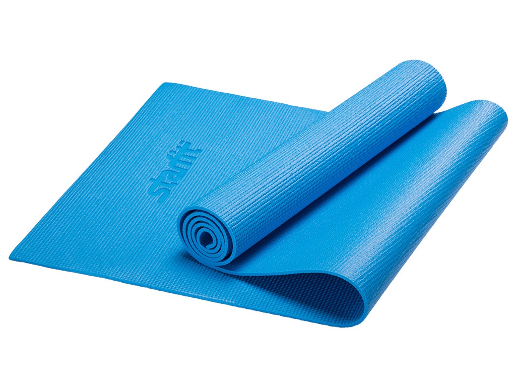 

Коврик для йоги Starfit FM-101 PVC 173x61x1.0cm Blue УТ-00008839, FM-101