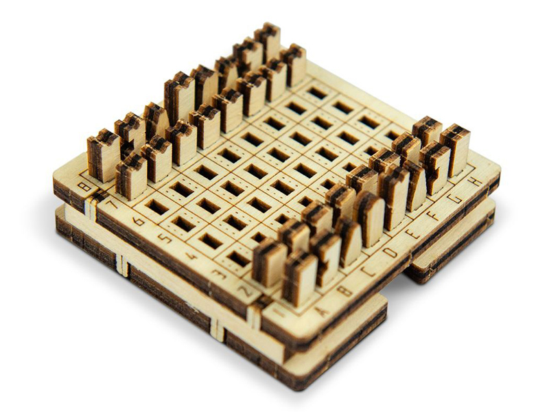 фото Сборная модель wooden city шахматы wg204