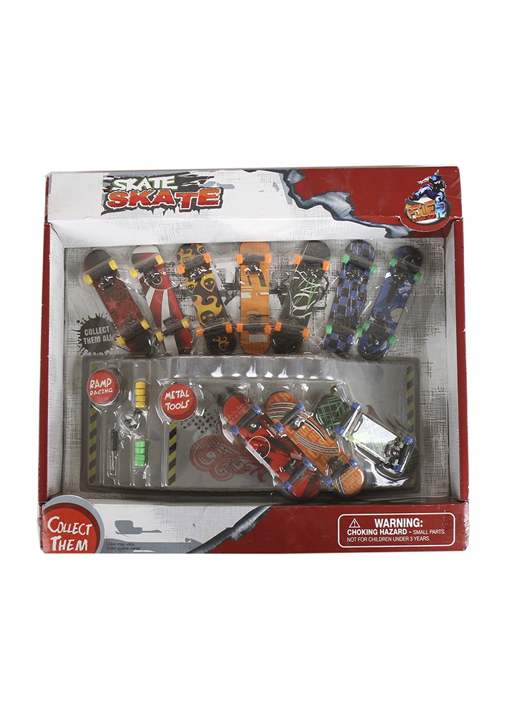 

Настольная игра Sbego Finger Sport Скейт набор Рампа + 10 шт 530K-10BP, 530К-10BP