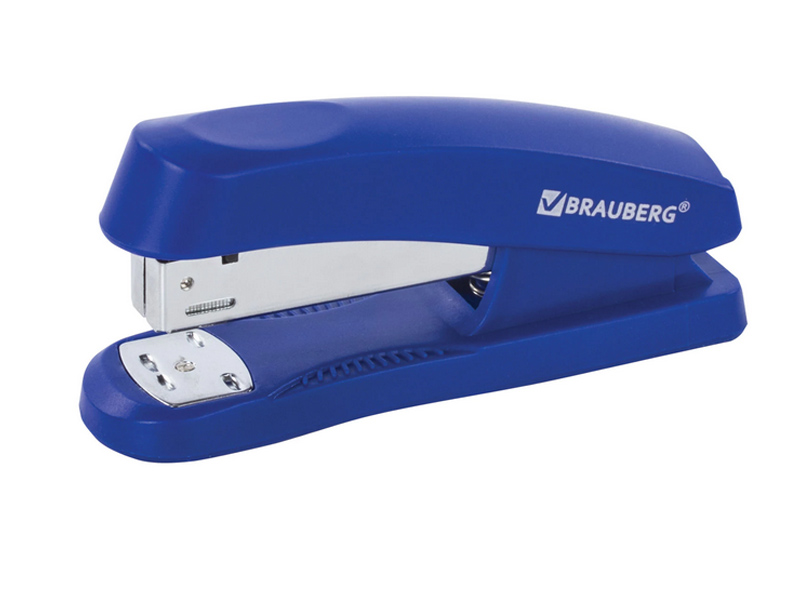 

Степлер Brauberg Standard+ №24/6 26/6 до 30 листов Blue 228609, Standard+ №24/6