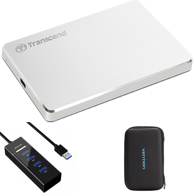 фото Жесткий диск transcend storejet 25c3s 2tb ts2tsj25c3s выгодный набор + серт. 200р!!!