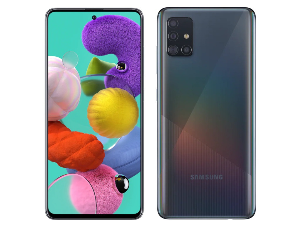 фото Сотовый телефон samsung sm-a515f galaxy a51 4gb/64gb black выгодный набор для selfie + серт. 200р!!!