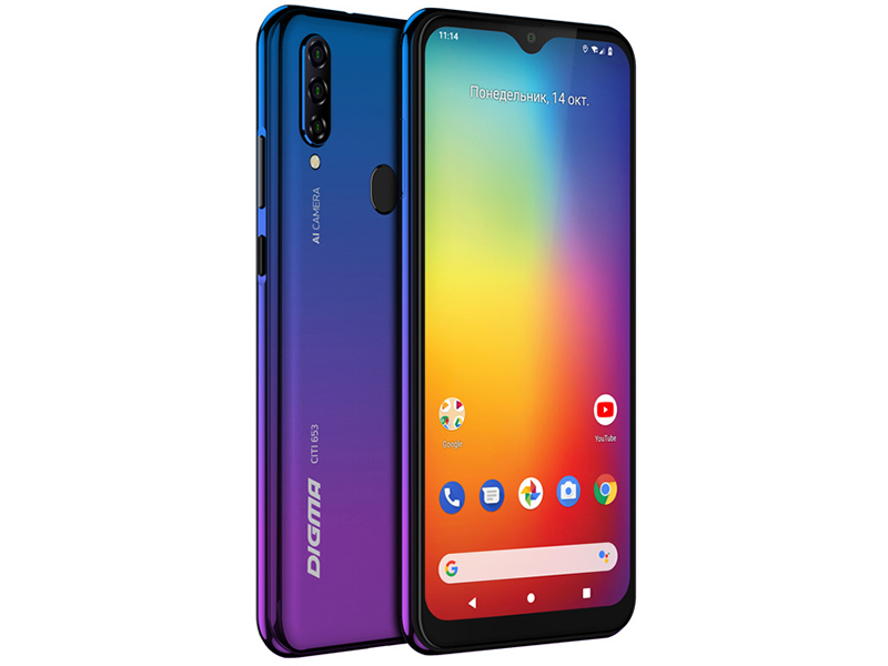 

Сотовый телефон Digma Citi 653 64Gb Blue, Citi 653