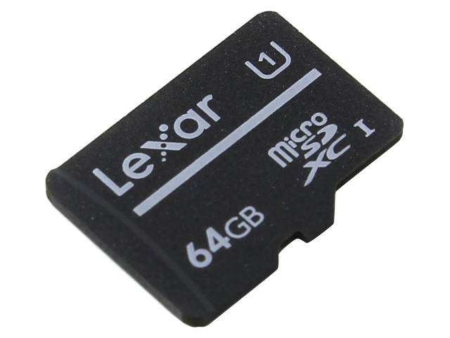 фото Карта памяти 64gb - lexar micro secure digital hc class 10 uhs-i lfsdm10-64gabc10