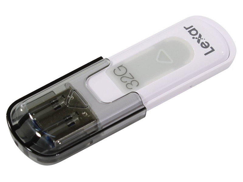 фото Usb flash drive 32gb - lexar jumpdrive v100 grey-white ljdv100-32gabeu