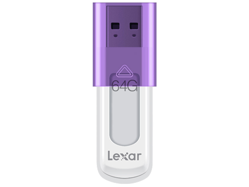 

USB Flash Drive 64Gb - Lexar JumpDrive S50 Purple-White LJDS50-64GABEU, JumpDrive S50