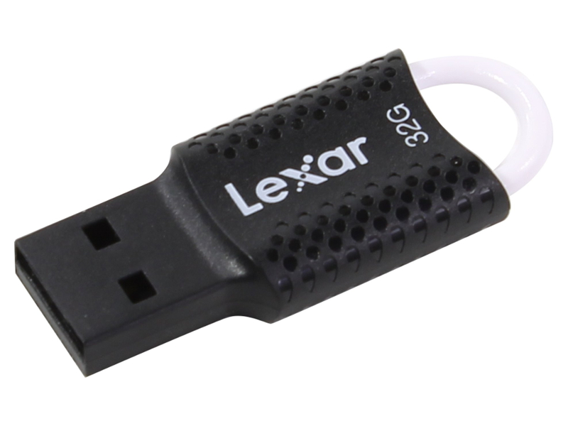 фото Usb flash drive 32gb - lexar jumpdrive v40 black-white ljdv40-32gab