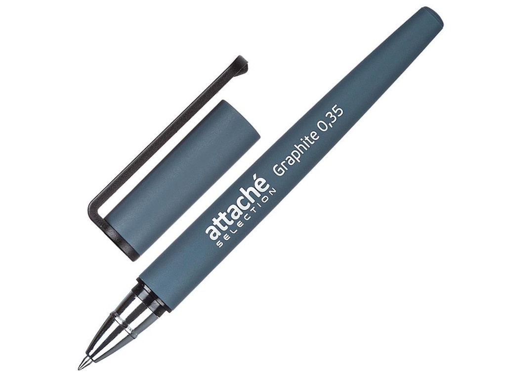 

Ручка гелевая Attache Selection Graphite корпус Grey, стержень Blue 1035348, 1035348