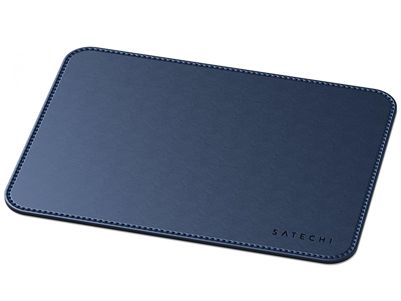 Коврик Satechi Eco Leather Mouse Pad Blue ST-ELMPB antifouling mouse pad smooth waterproof pu leather durable mouse pad watercolor pattern portable game mouse mat