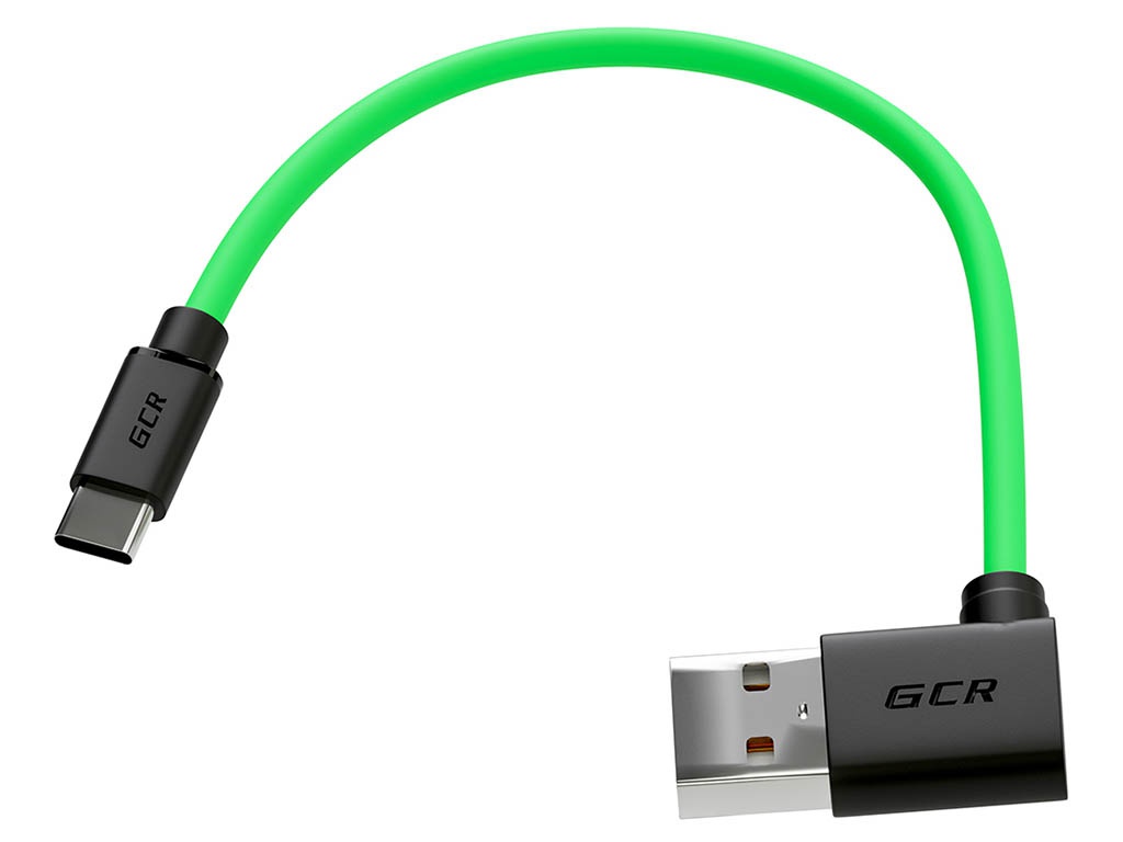 фото Аксессуар greenconnect usb - type-c 3a 15cm green gcr-51534