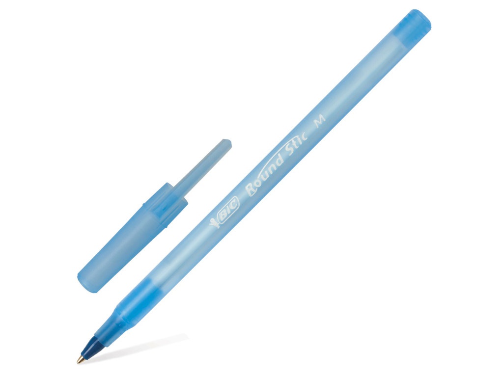 Ручка шариковая Bic Round Stic 1mm корпус Blue, стержень Blue 921403