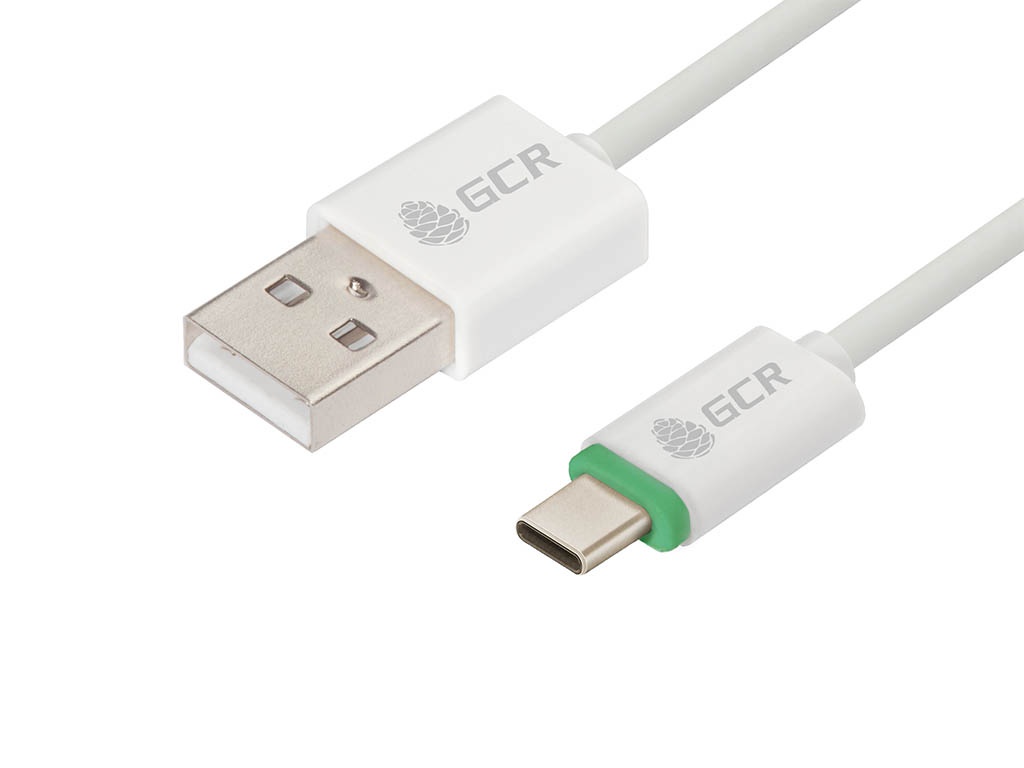 фото Аксессуар greenconnect usb 2.0 am/cm 75cm white-green gcr-50995