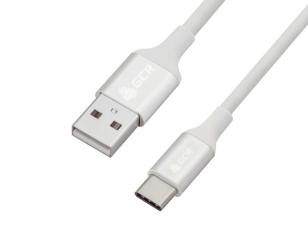 

Аксессуар Greenconnect USB 2.0 AM/CM 2m White-Silver GCR-50861, GCR-50861