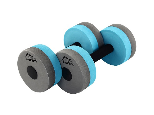 фото Аквагантели larsen aquafitness yp-27b 2шт graphite-turquoise 359149