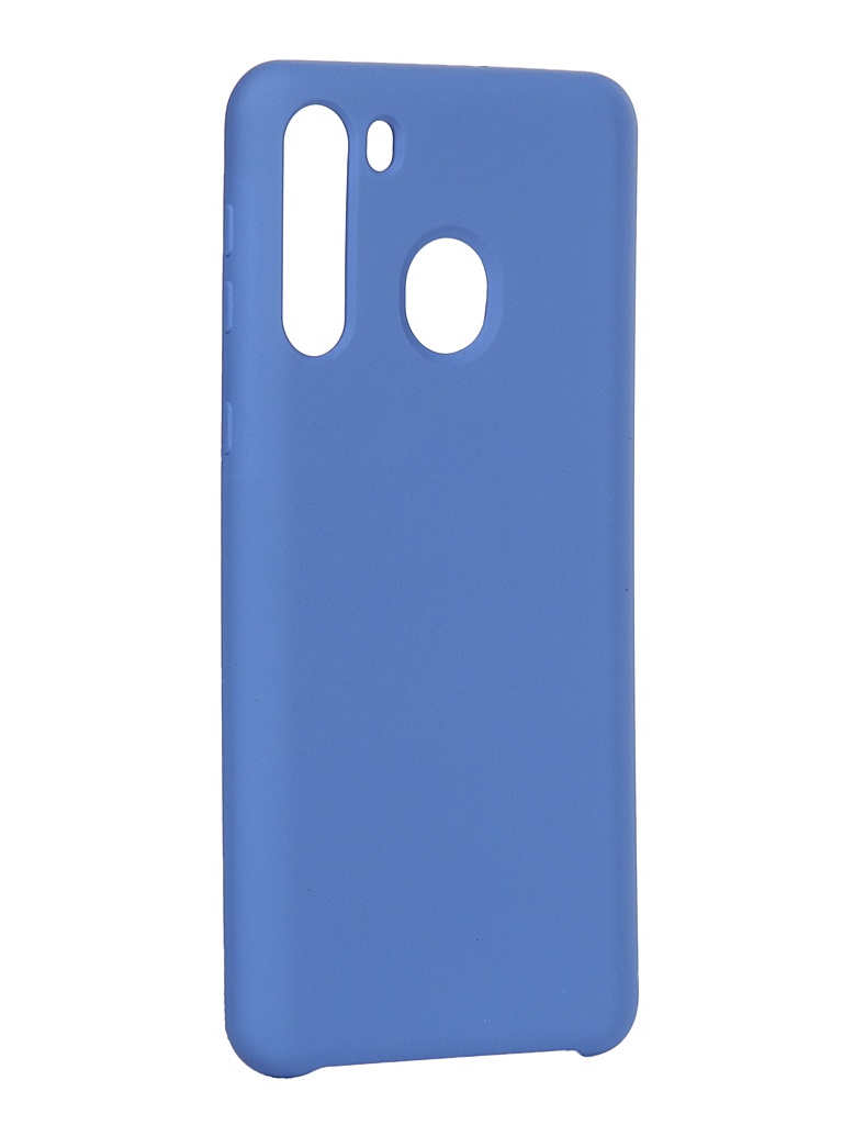 Чехол Innovation для Samsung Galaxy A21 Silicone Cover Blue 16842 чехол innovation для samsung galaxy a21 silicone cover blue 16842