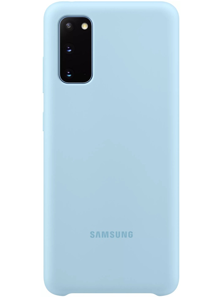 Чехол для Samsung Galaxy S20 Silicone Cover Sky Blue EF-PG980TLEGRU