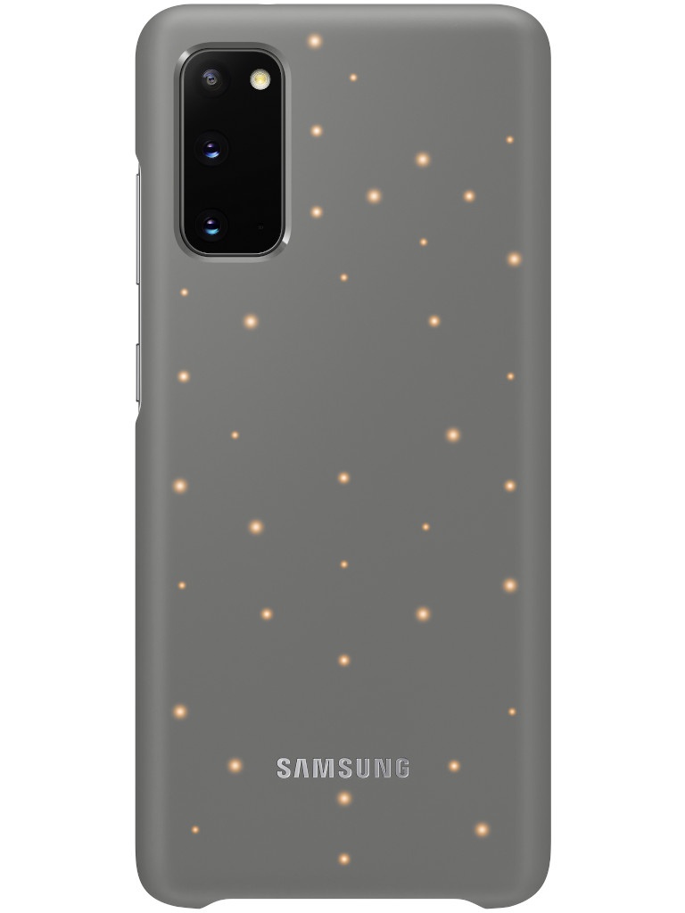 фото Чехол для samsung galaxy s20 smart led cover grey ef-kg980cjegru