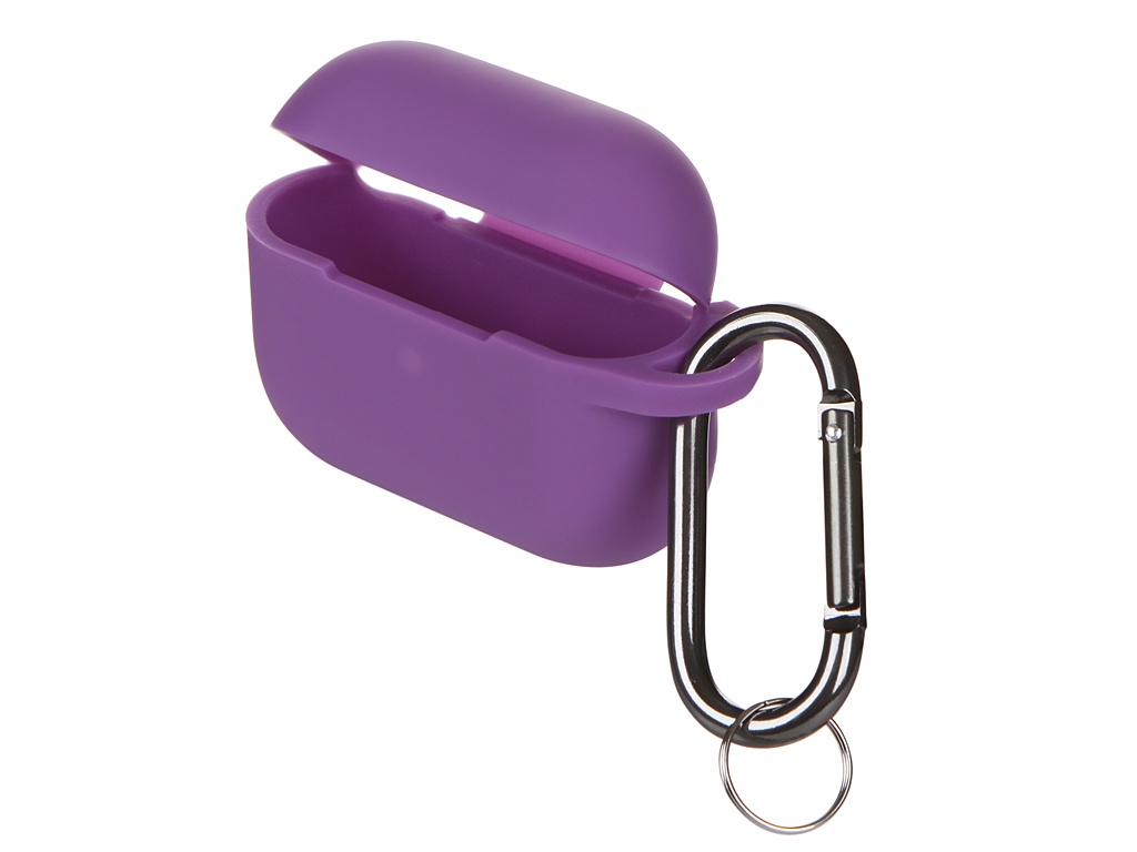 

Чехол Innovation для AirPods Pro Silicone с карабином Purple 16863, 16863