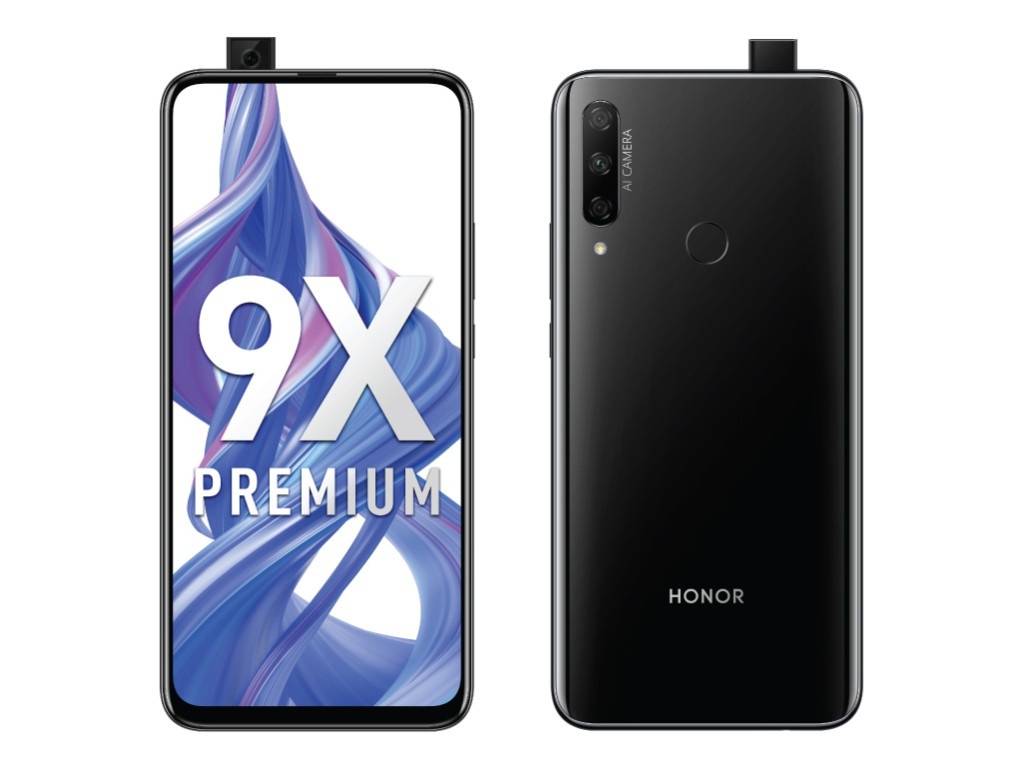 фото Сотовый телефон honor 9x premium 6/128gb midnight black выгодный набор для selfie + серт. 200р!!!