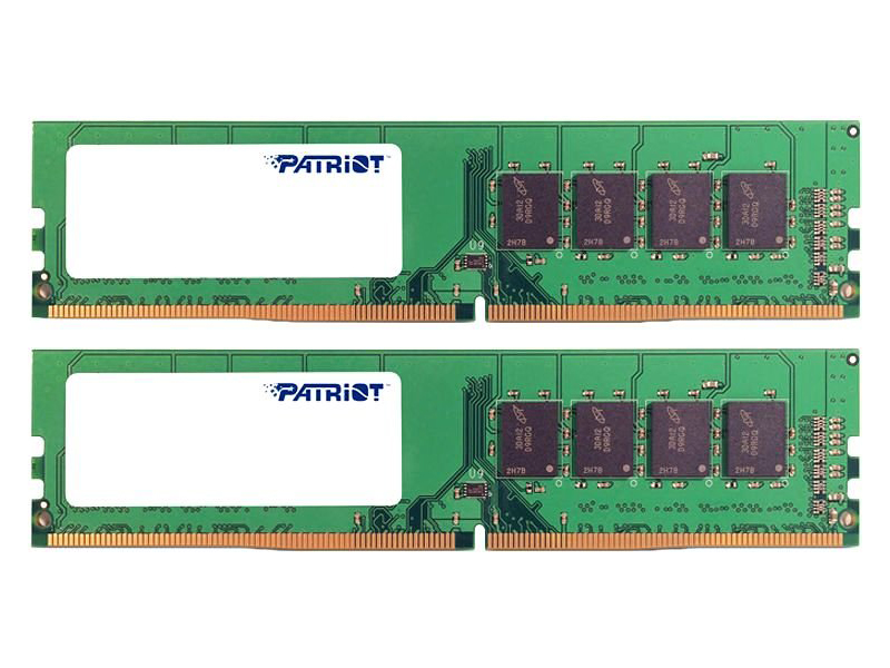 Модуль памяти Patriot Memory DDR4 DIMM 2666MHz PC-21300 CL19 - 16Gb KIT (2x8Gb) PSD416G2666K модуль памяти patriot memory ddr4 so dimm 2666mhz pc4 21300 cl19 8gb psd48g266681s