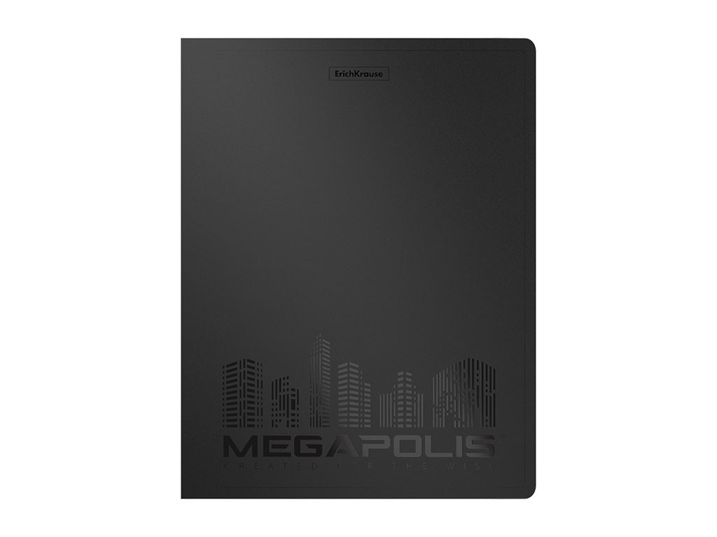 

Папка Erich Krause Megapolis А4 Black 50515, 50515
