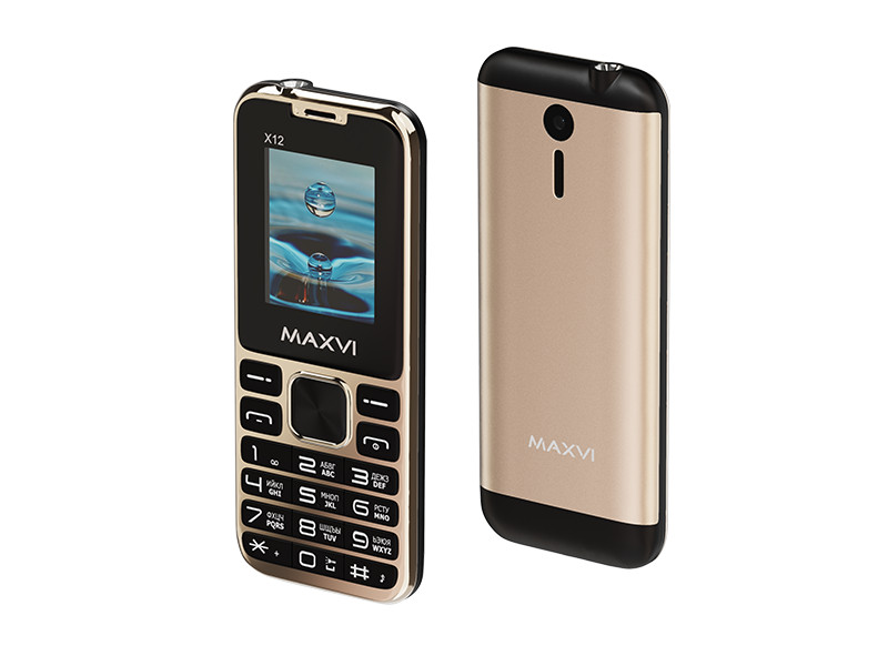 фото Сотовый телефон maxvi x12 metallic gold