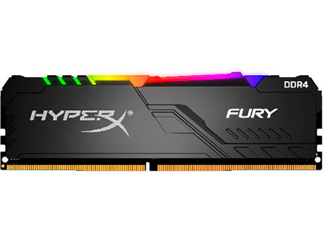 фото Модуль памяти hyperx fury rgb ddr4 dimm 3600mhz pc-28800 cl17 - 16gb hx436c17fb3a/16