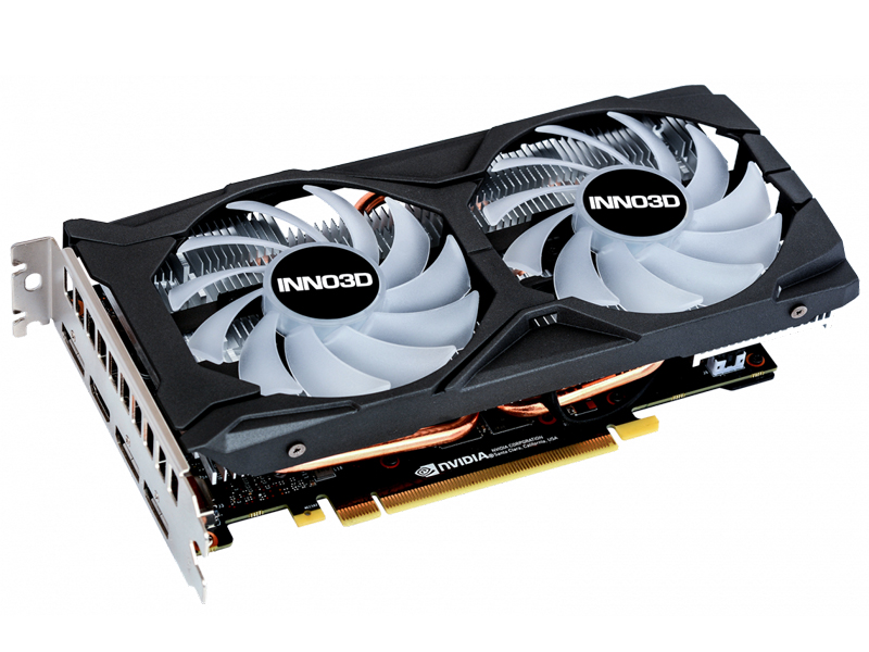 фото Видеокарта inno3d geforce gtx 1660 ti twin x2 oc rgb 1500mhz pci-e 3.0 6144mb 12000mhz 192 bit hdmi 3xdp n166t2-06d6x-1710va15lb