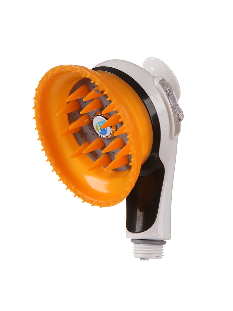 фото Лейка для душа jw healing beauty shower head с массажным эффектом для животных orange