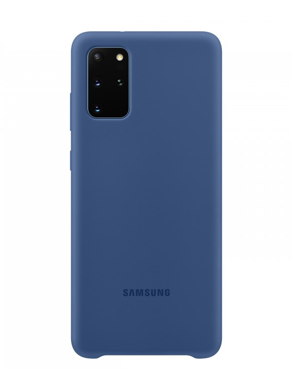 фото Чехол для samsung g985 galaxy s20 plus silicone cover dark blue ef-pg985tnegru