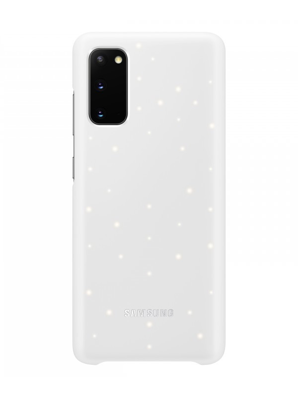 фото Чехол для samsung g980 galaxy s20 led-cover white ef-kg980cwegru