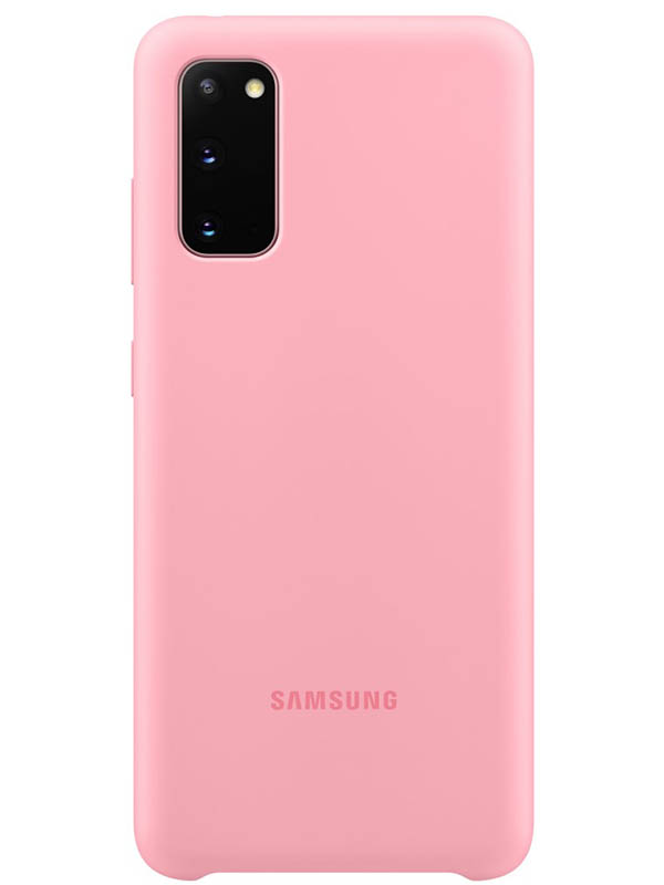 фото Чехол для samsung g980 galaxy s20 silicone cover pink ef-pg980tpegru