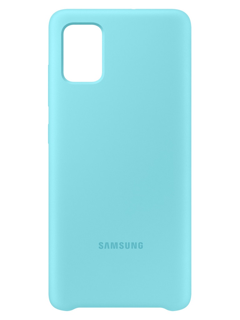 фото Чехол для samsung a515 galaxy a51 silicone cover blue ef-pa515tlegru