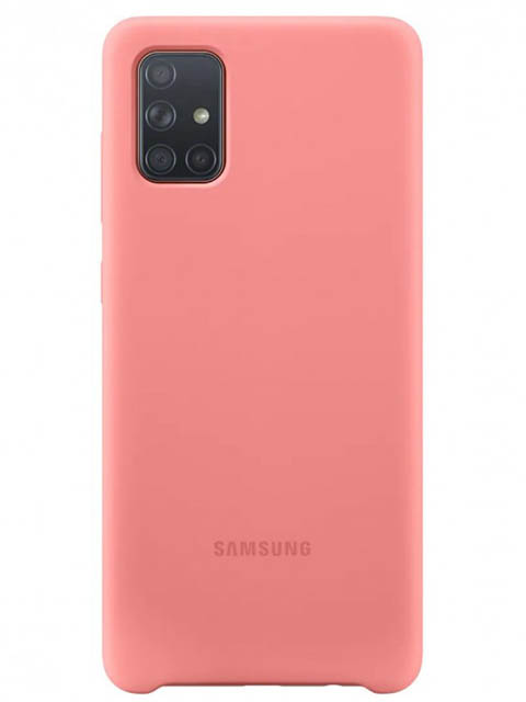 фото Чехол для samsung galaxy a71 silicone cover pink ef-pa715tpegru