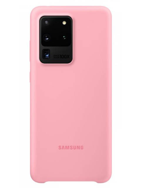 фото Чехол для samsung galaxy s20 ultra silicone cover pink ef-pg988tpegru