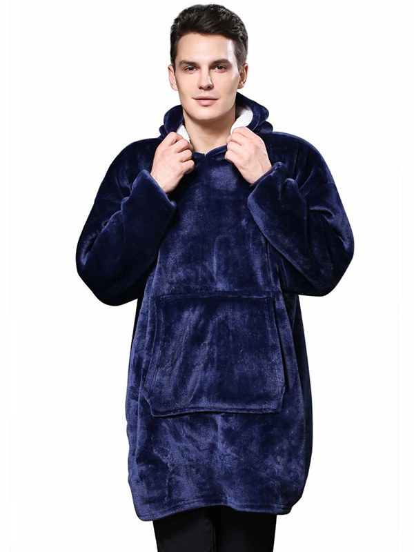 фото Плед с капюшоном veila huggle ultra plush blanket hoodie 3560 blue