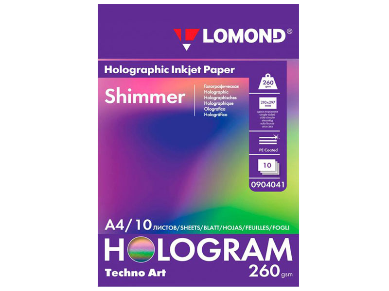 

Фотобумага Lomond Shimmer A4 260g/m2 10 листов Lom_IJ_0904041, Lom_IJ_0904041