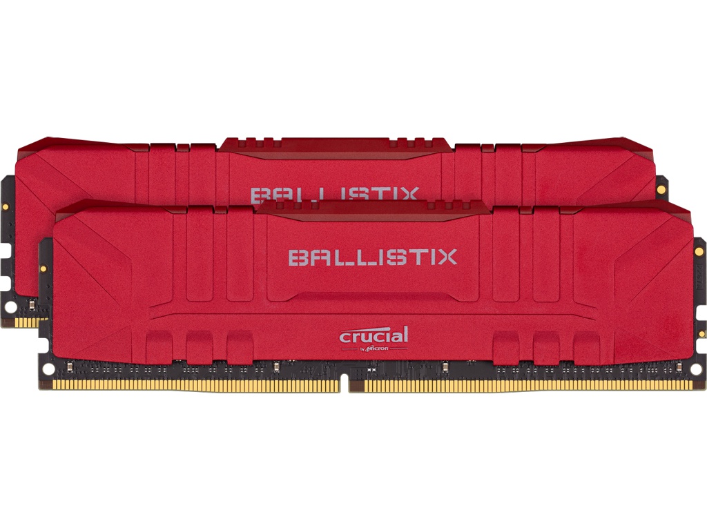 фото Модуль памяти crucial ballistix red ddr4 dimm 3200mhz pc-25600 cl16 - 16gb kit (2x8gb) bl2k8g32c16u4r