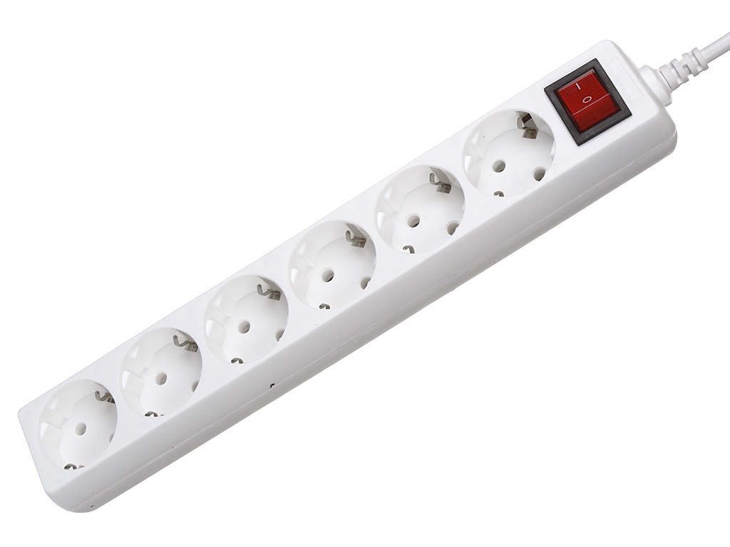 фото Сетевой фильтр 5bites 6 sockets 5m white sp6w-250