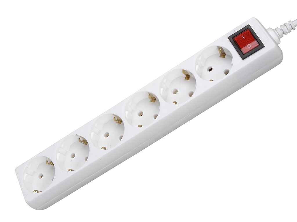 фото Сетевой фильтр 5bites 6 sockets 3m white sp6w-230